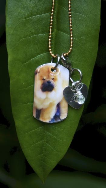 Image of I HEART CHOWS ltd. ed CHOW pendant /chain/charms 