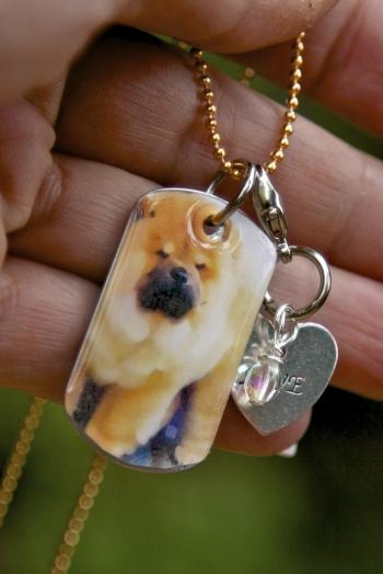 Image of I HEART CHOWS ltd. ed CHOW pendant /chain/charms 